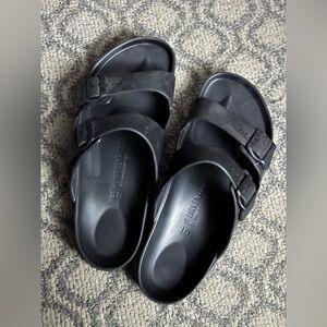 Birkenstock Charcoal Slide Sandals